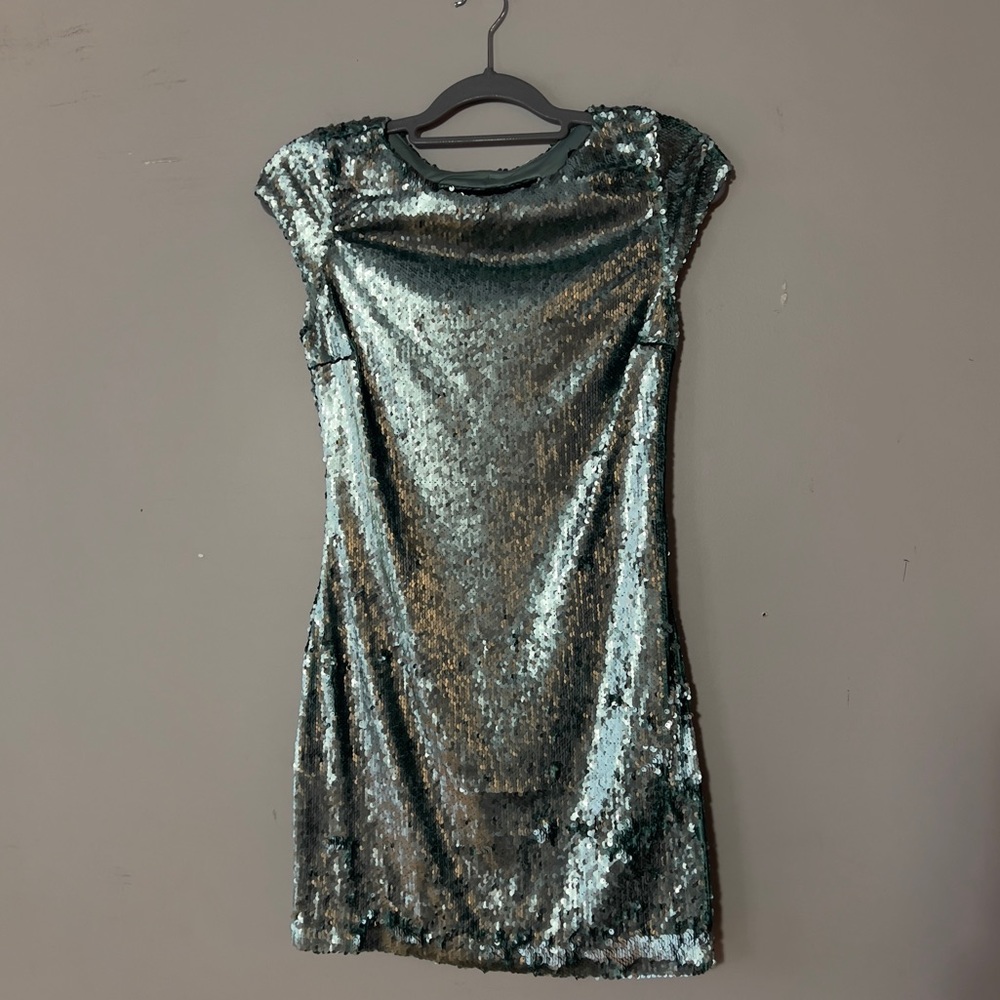 Zara Sequin Bodycon Dress